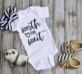 Worth the wait onesie