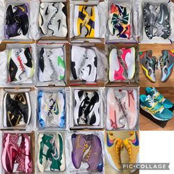24 pairs of basketball shoes