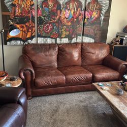 Genuine Leather Couch