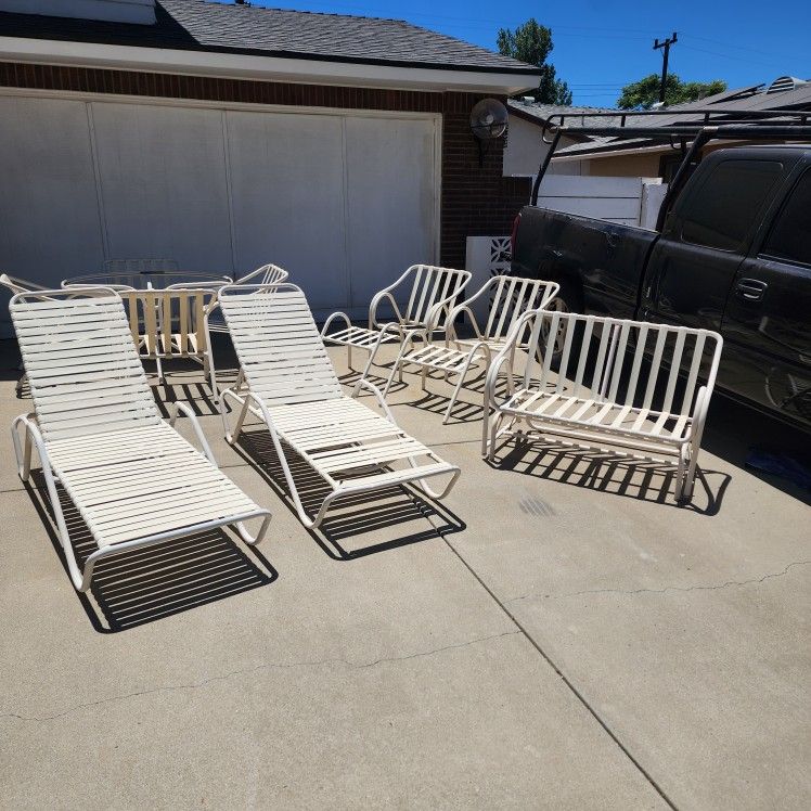 Vintage Brown Jordan Patio Furniture 12pc