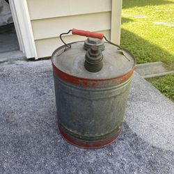 Vintage 5gallon Metal Fuel Can