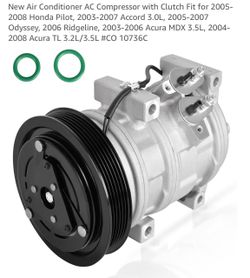 A/C Air Compressor For Honda Ridgeline/Pilot/Odyssey Acura TL/MDX 2003-2008
