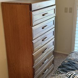 6 Drawer Wood Dresser