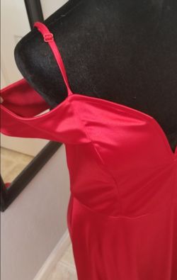 Red Long Dress Size 14 With Some Stretch 