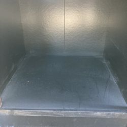 Black Shelf Glass Door