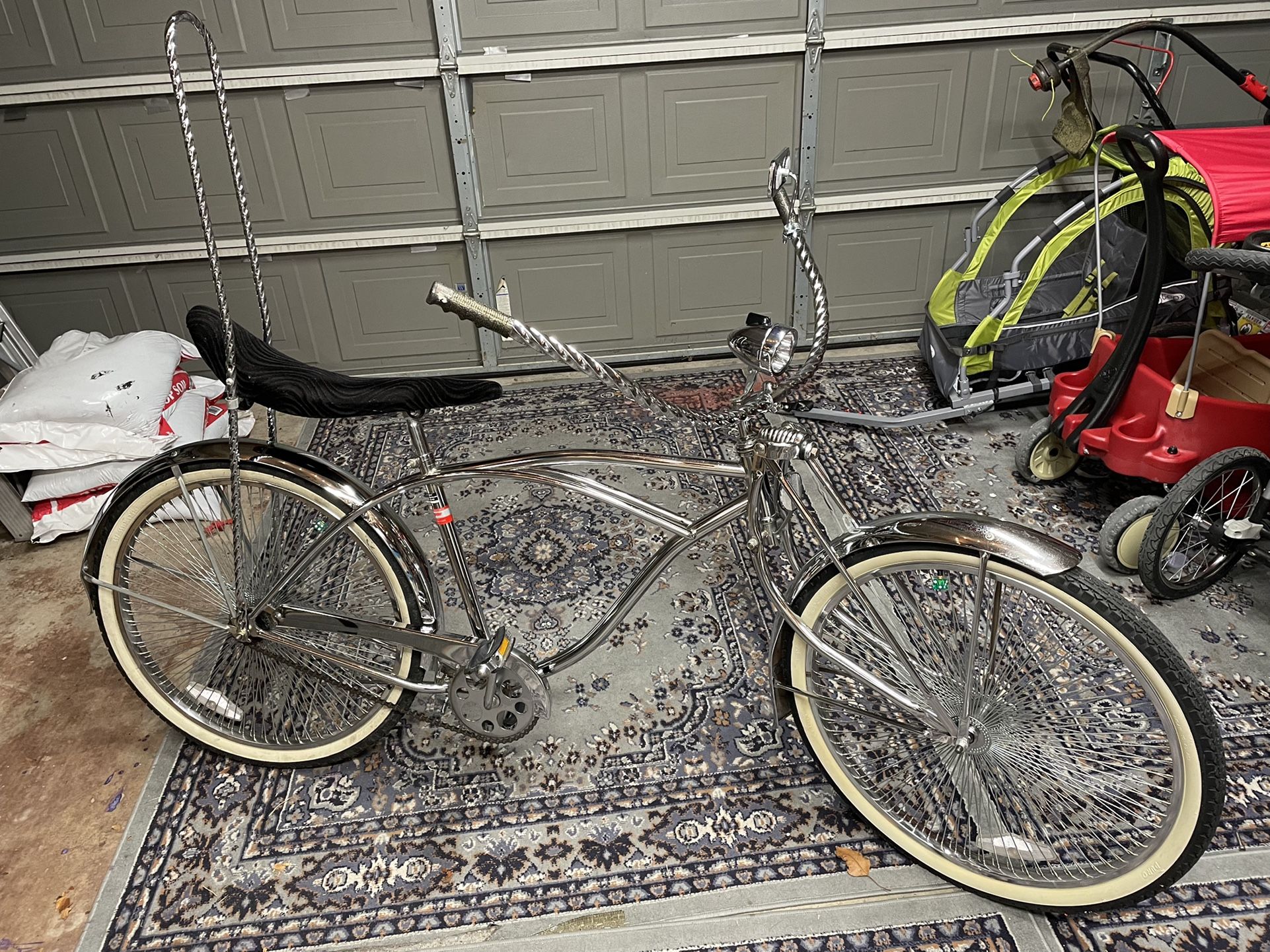 Lowrider Bike 26” Chrome Stretch Cruiser Original 8 Ball
