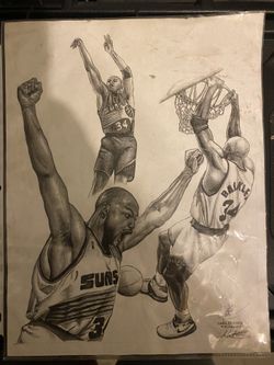 Hand Drawn In 1993 Charles Barkley 