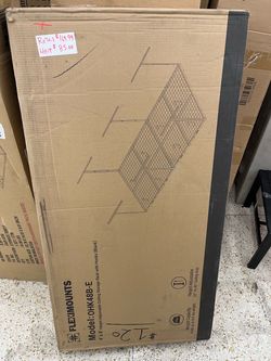 Fleximounts 4 ft x 8 ft adjustable ceiling storage rack with hioks black