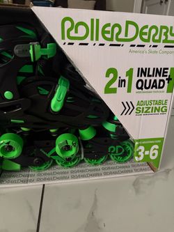 Roller Derby 2-in-1 Inline Quad Youth Skates