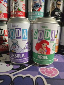 Funko soda ariel and Ursula