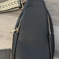 Pink Cove Women's Black Crossbody Sling Bag