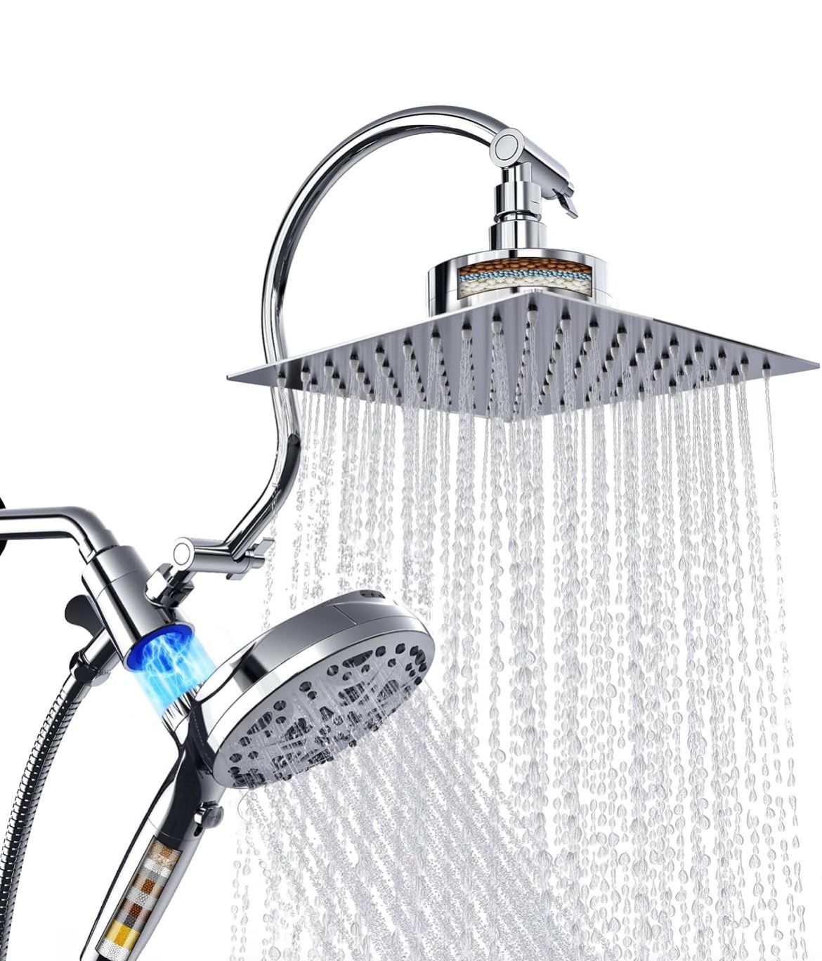 Dual Filtered Shower Head
