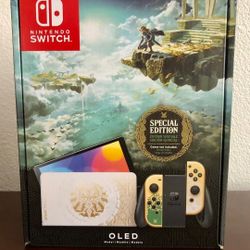 Brand New OLED Nintendo switch. 
Zelda Tears of the Kingdom  Special Edition console.  TRADE FOR PS5 PRO ONLY.