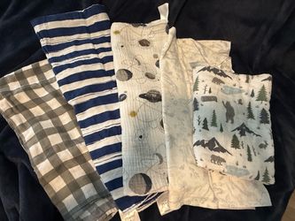 Baby Muslin Swaddle Blankets Set of 5