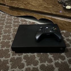Xbox One X 1TB w/ Controller & Cables – 4K Gaming Console