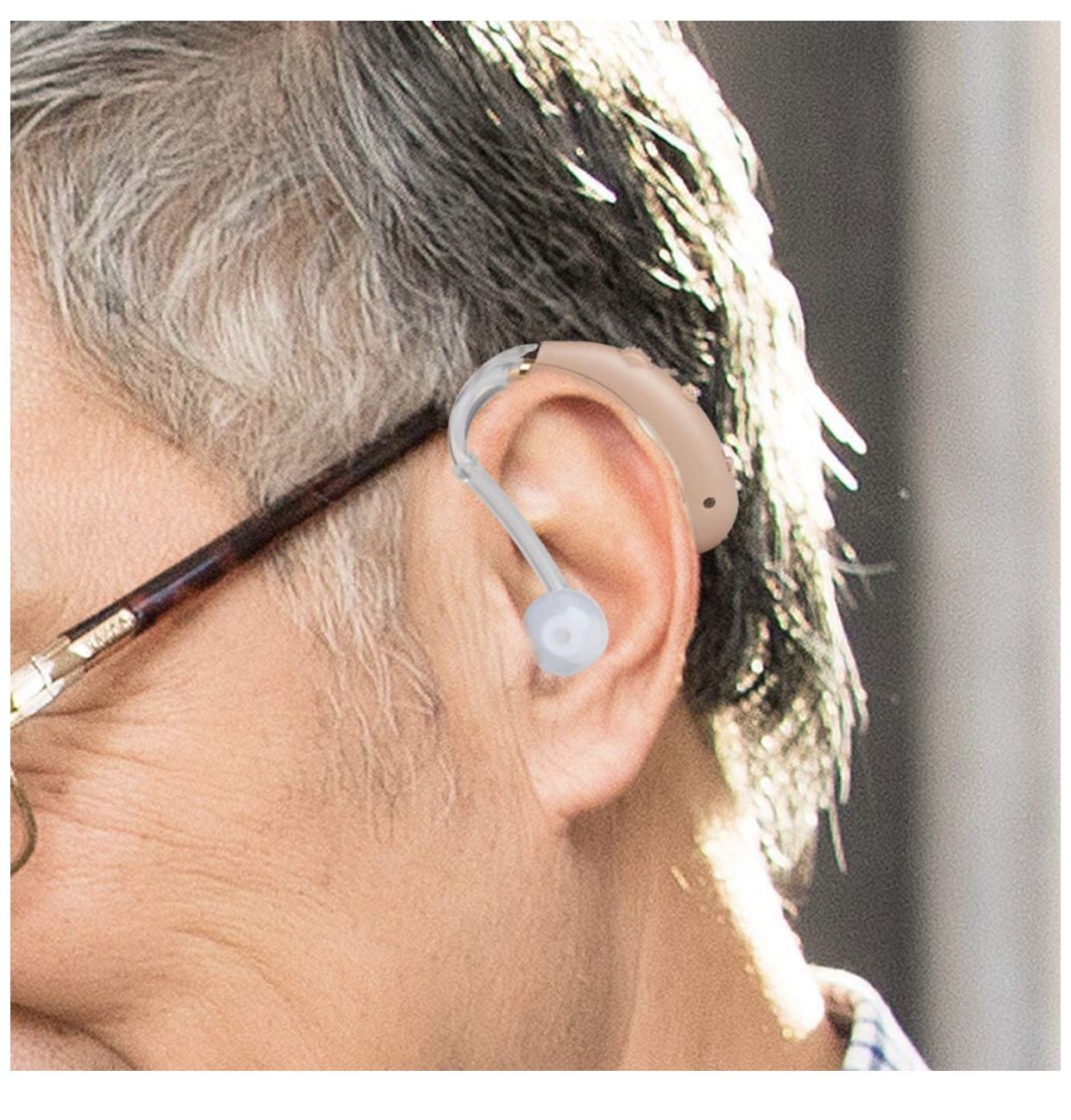Coniler Hearing Amplifier for Adults and Seniors,Rechargeable Digital Sound Amplifier Fit Both Ears with Dynamic Compression for Noise Reduction