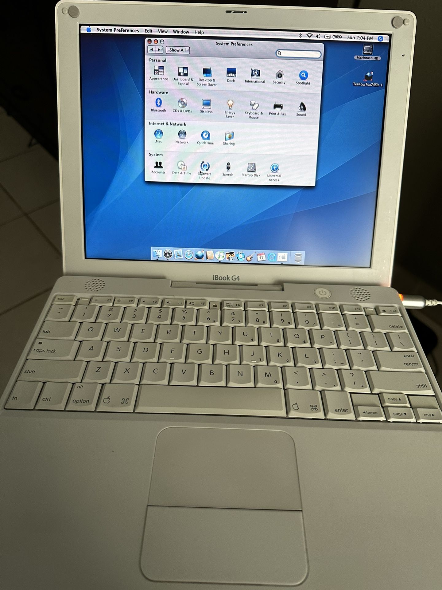 12 Inch Apple iBook G4