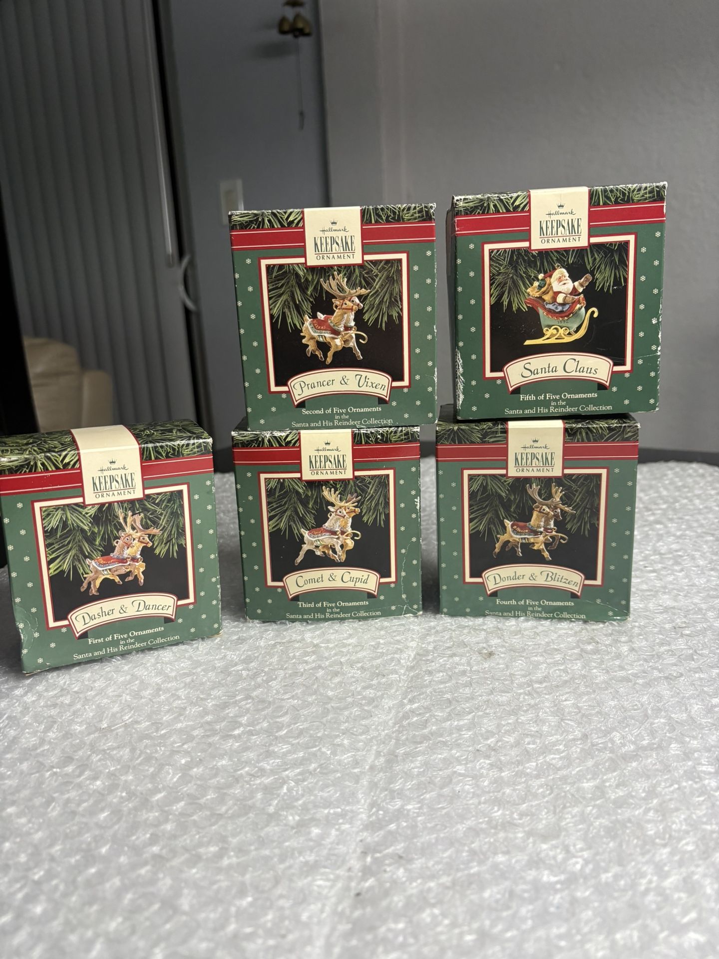 Hallmark Santa and His Reindeer Collection bundle