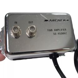 Vintage Archer 10dB Amplifier 50-450MHZ Universal In Out Coaxial Cable