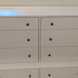 HAUGA 
8-drawer dresser, white, 54 3/8x41 "( IKEA)