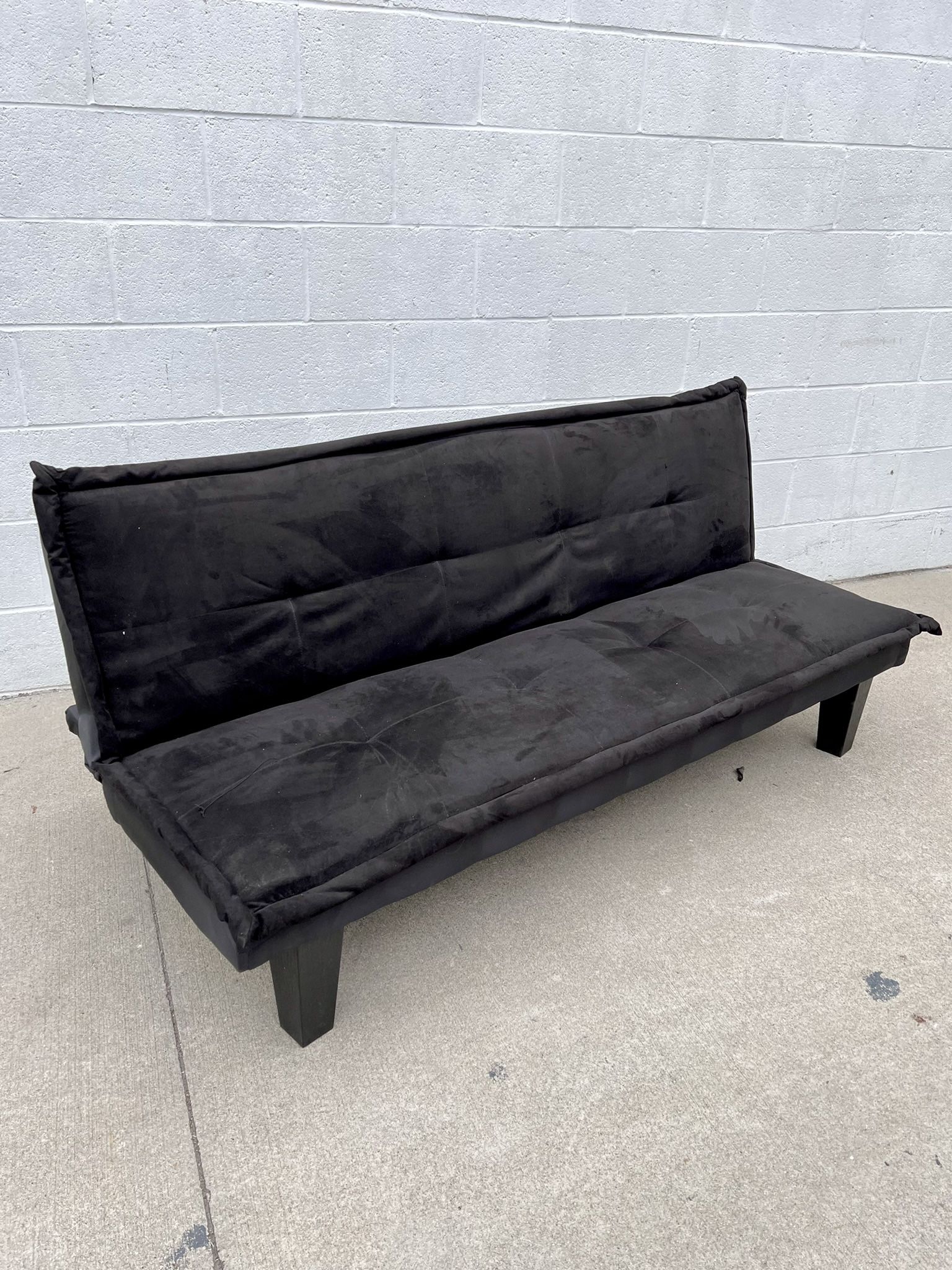 Small Black Futon Couch Sofa