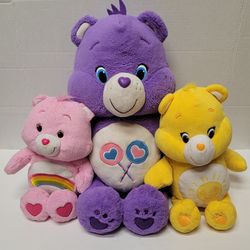 3 Care Bears SHARE BEAR 20" /2- 8" Large Plush Stuffed Animal Toy 2015 
