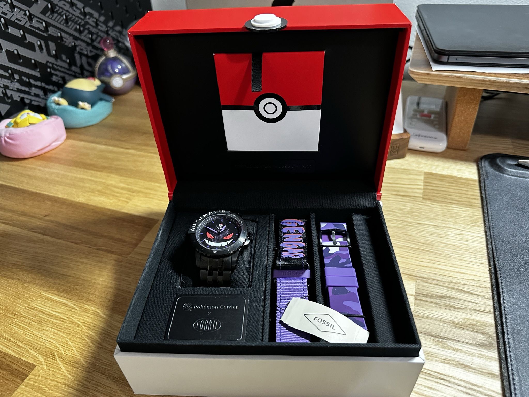 Pokemon Center X Fossil Gengar Watch Collab
