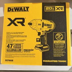 Dewalt Xr 20v 1/2 Impact Wrench High Torque ( Tool Only) 
