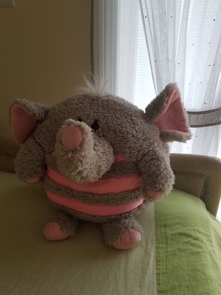 Gray Plush Elephant- with sounds- toy