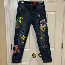 Cristina snazzy denium jeans  size 4