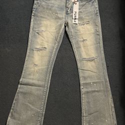 Purple Flared Jeans