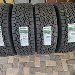 ( 4 ) LT35X12.50R20 KUMHO AT (100%)