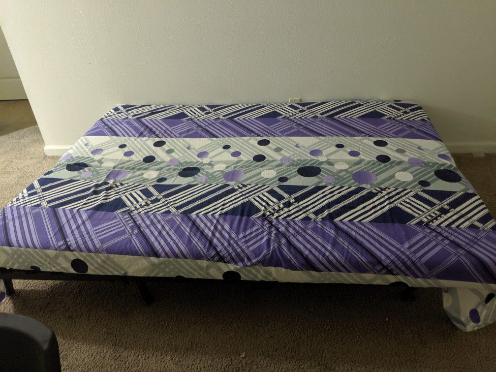 Futon bed and mattress