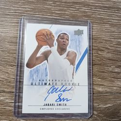 Jabari Smith Upper Deck Employee Exclusive Card