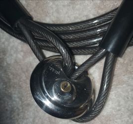 15 foot cable with lock and keys