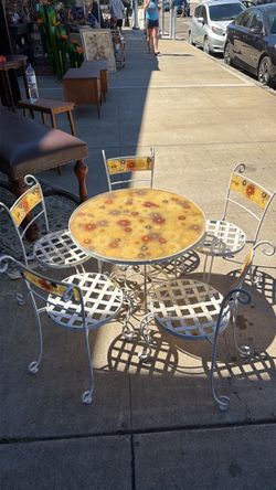 Vintage metal children’s patio set Rare