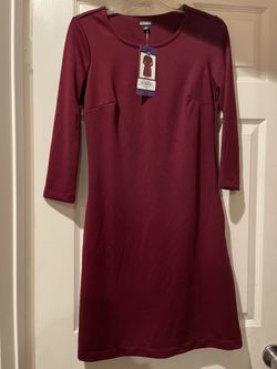 Nicole Miller XS Burgundy Dress