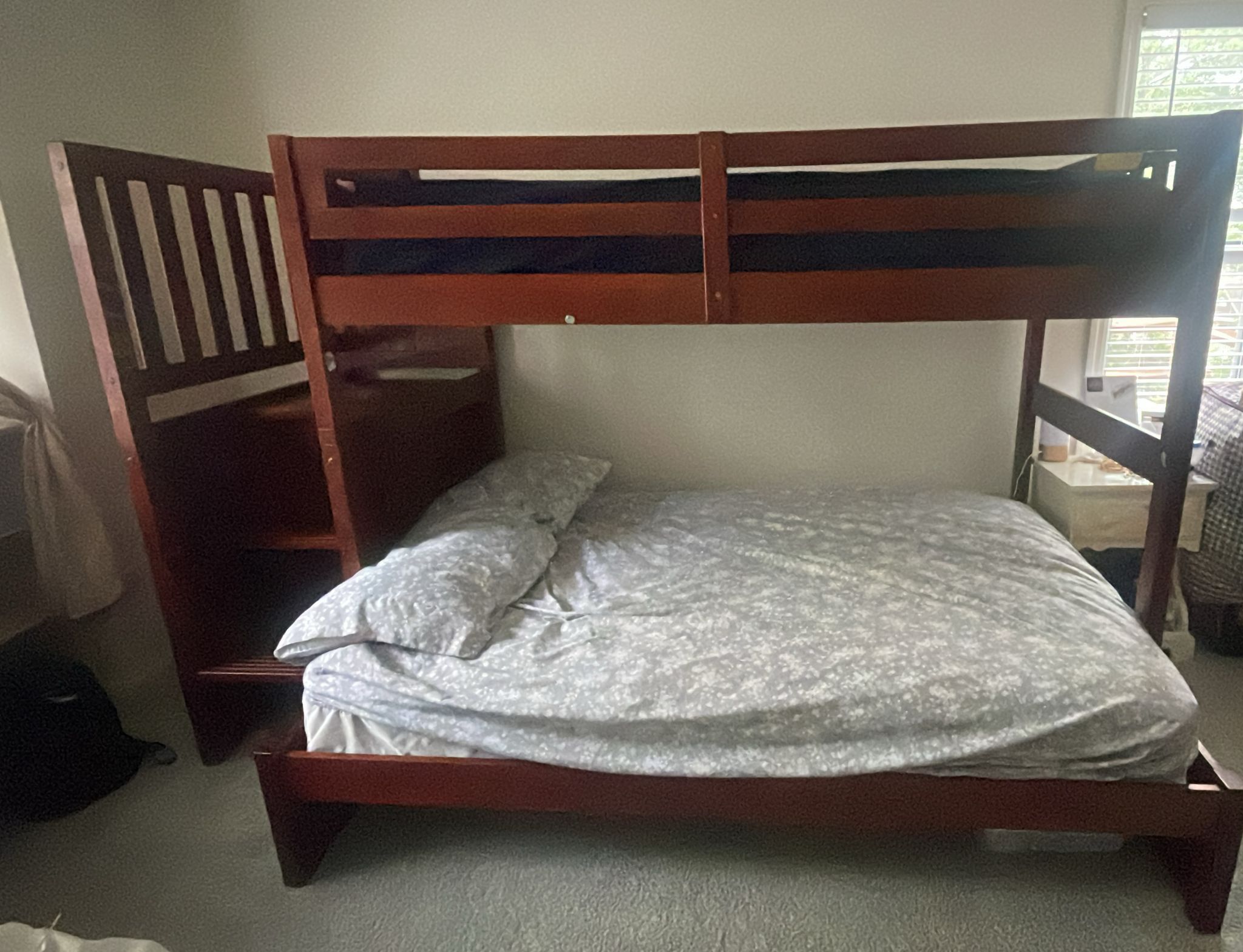 Queen Bottom Twin Top Bunk Bed