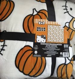 Hello Kitty Pumpkin Blanket