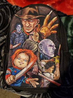 Horror character backpack for adult's with cables. New!