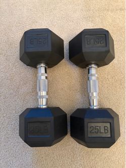 25 lb dumbbell set