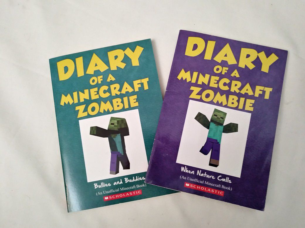 2 Diary of a Minecraft Zombie Books. AR Books. Chapter Books. Children's books 📚