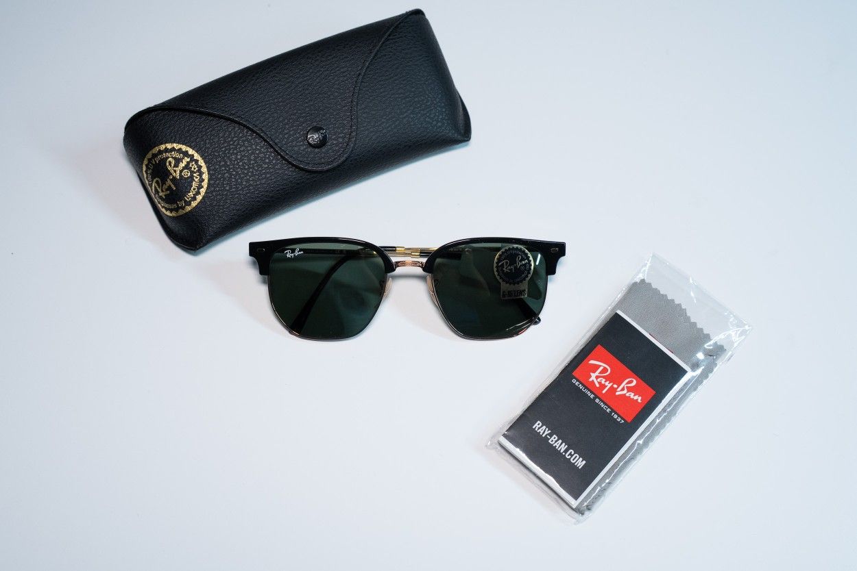 Authentic & Genuine Ray-Ban RB4416, NEW CLUBMASTER Square Sunglasses.