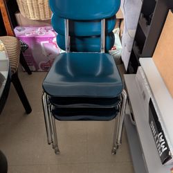 3 Vintage Heavy Duty Kid's Chairs