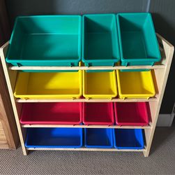 4 tier toy shelf