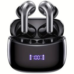 Earbud Headphones with LED Power Display