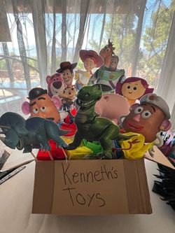 Toy story box party decor