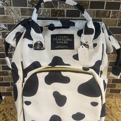 Cow Print Backpack 