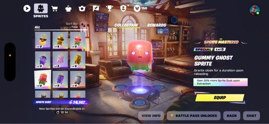 Fortnite Gummy Ghost Sprite