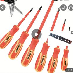 6 Insulated Electrical Screwdrivers 